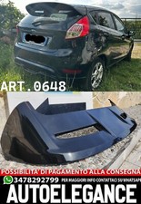 SPOILER TETTO ADATTO PER FORD FIESTA MK7 2008-2017 LOOK ST NERO LUCIDO + 3° STOP