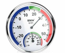 TERMOMETRO IGROMETRO ANALOGICO INTERNO ESTERNO MISURA TEMPERATURA UMIDITA' CASA