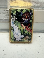 Accendino Zippo Misteri della Foresta 10° Anniversario Jaguar a Turtle Falls