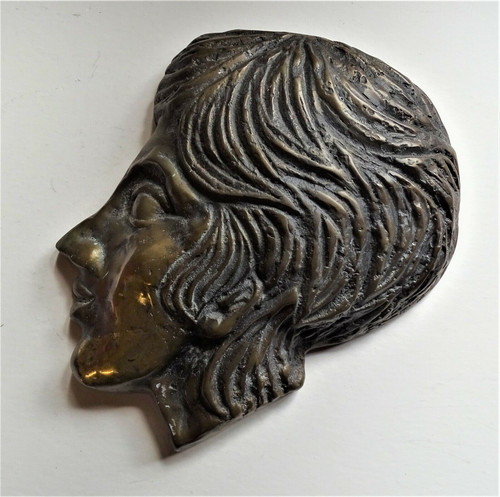 Testa scultura bronzo fuso