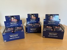 4x OP-01 One Piece Romance Dawn Booster Packs INGLESE nuovo sigillato