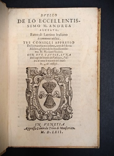 Andrea alciato duello - duello,