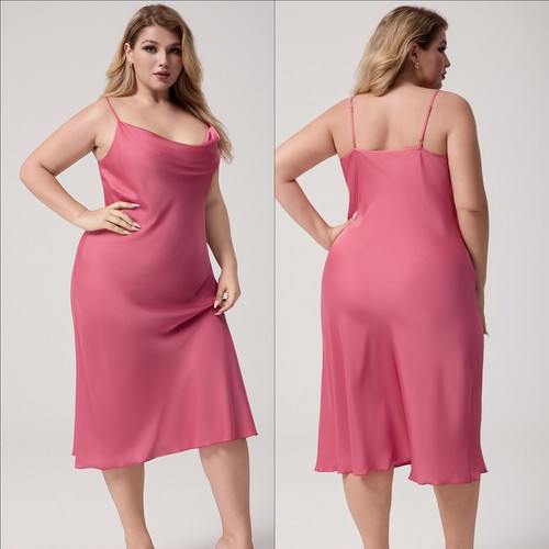Women plus size satin slip - women‘s,