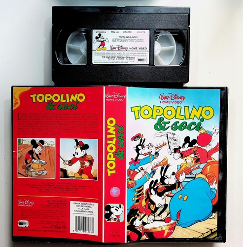 Topolino soci vhs walt - topolino,