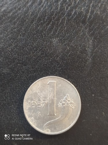 Moneta italiana lira del - italiana,