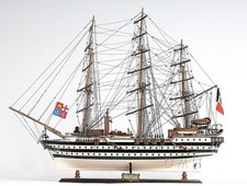 Modellino nave Amerigo Vespucci fatto a mano completamente assemblato legno decorazione nautica regalo