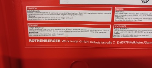 Rothenberger piegatubi maxi - rothenberger,
