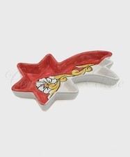 Piatto Natalizio Stella Cometa in Ceramica di Vietri Barocco Fiorato Artigianale