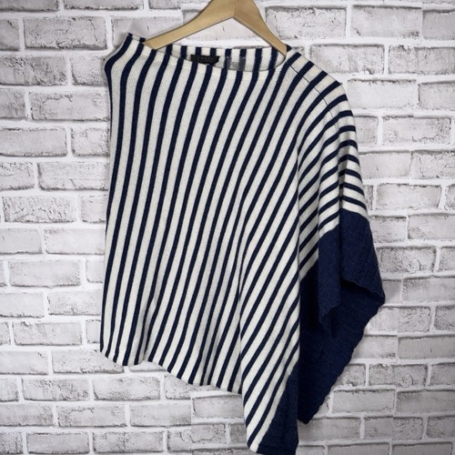 Poncho righe forte cashmere - a,