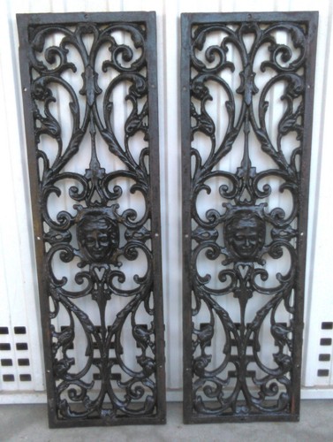 Coppia antiche grate con - coppia,