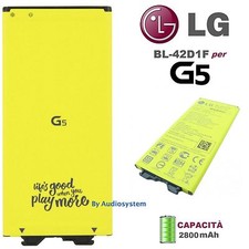 BATTERIA PILA ORIGINALE LG per G5 H850 G5 SE H840 H830 BL-42D1F 2800MAH NUOVO