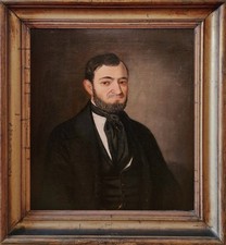 dipinto antico Ritratto XIX Sec. 1847