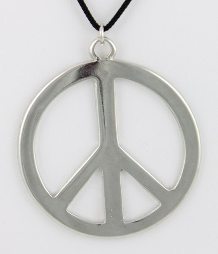 Collana ciondolo metallo pace - metallo,