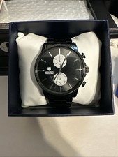 Montres Prestige MPW-0120, quadrante e cinturino neri, nuovo con scatola