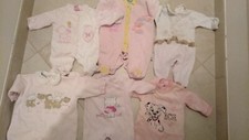 Preparo Lotto stock abbigliamento bambina  tutine  1,3,6.... mesi nr 10 pezzi