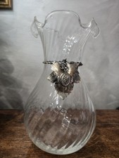 Vaso in Cristallo e Argento M
