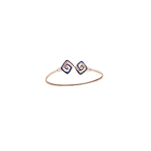 Bracciale opale blu design - bracciale,
