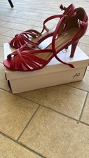 Sandali rossi donna con tacco