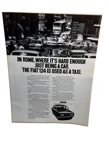 Pubblicità fiat 124 roma 1972 - fiat,