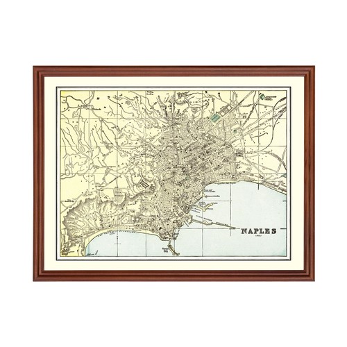 Vecchia mappa napoli - di, 1901