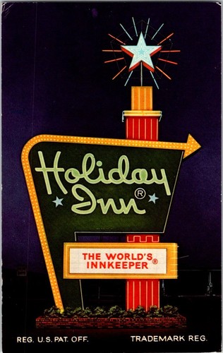 Cartolina vintage holiday inn - cartolina,