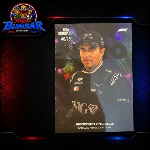 Sergio perez nero - nero/75, topps