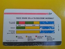 Scheda telefonica fascie orarie golden 9