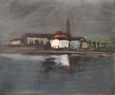 BERTACCO PIERO (Venezia, 1924 - 1984) CAROMAN olio su tela s. d. cm. 50 x 60