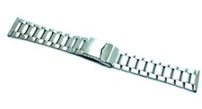 Cinturino orologio acciaio inox ansa 24mm deployante chiusura sicurezza cm1119