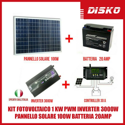 Kit fotovoltaico pwm - kit,