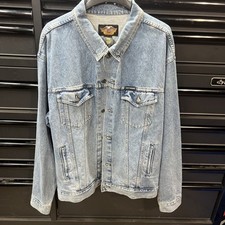 Giacca jeans uomo Harley Davidson 100 anni anniversario vintage 2003 XXXL