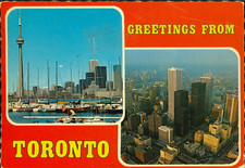 Canada - Ontario - Toronto - veduta aerea centro - Ontario Place - 1983