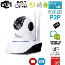 TELECAMERA INTERNA WIFI 1080P HD WIRELESS SD IP CAMERA MOTORIZZATA IR INFRAROSSI