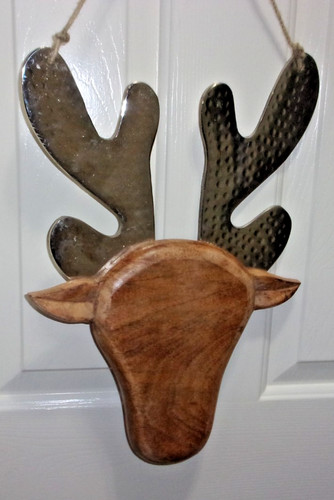 Testa cervo legno da - cervo,