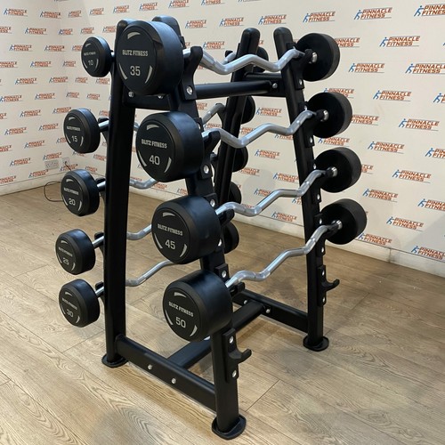Fixed rubber barbell set - barbell, with