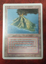MTG VOLCANIC ISLAND REVISED PLAYED / SMALL BEND / PICCOLA PIEGA ISOLA VULCANICA