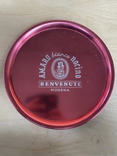 ♥ VASSOIO AMARO NOCINO BENVENUTI MODENA DIGESTIVO DEL VECCHIETTO VINTAGE MEBEL