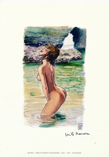 Manara stampa firmata acqua - stampa, 2