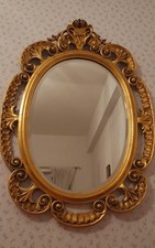 Specchio Ovale Con Cornice