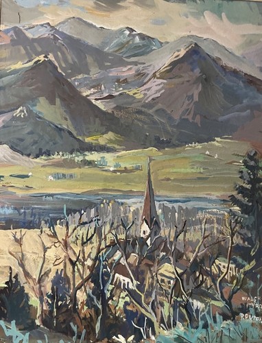 Gouache firmata putois vista - firmata, putois:
