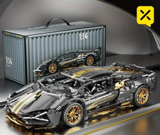 1259pcs Kit Blocchi Costruzioni Auto Super Sportivi - Placcatura Dorata, Materiale ABS,