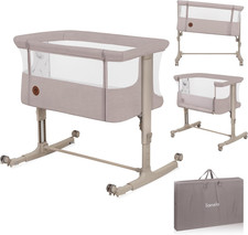 Aurora 3In1 Culla Co-Sleeping E Lettino Da Viaggio per Neonato Bambini Fino 9Kg 