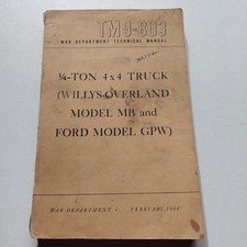 ​Manuale Jeep TM 9-803 1948
