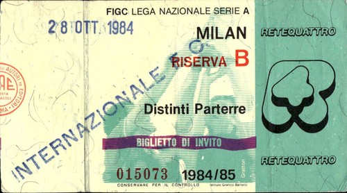 Biglietto stadio milan serie - biglietto,