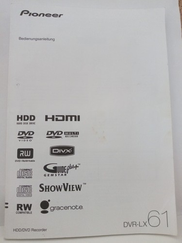 Manuale istruzioni hdd dvd - di, hdd/dvd