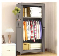 Armadio Guardaroba Tessuto Appendiabiti Acciaio Smontabile Abiti 1 ANTE