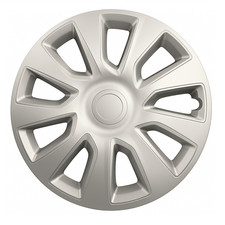 Set 4 Copricerchi 14" Universali Borchie Ruota Coppe Stratos Grigi Auto