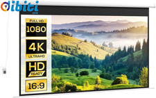 Schermo Proiettore 120 Pollici 16:9, Telo per Proiettore Motorizzato Con Telecom