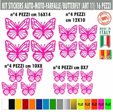 Kit 16 adesivi farfalle