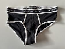 Slip uomo USATO EMPORIO ARMANI mutanda M elastico a vista cotone underwear NERO